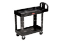 Rubbermaid 2 - Shelf Utility Cart with Lipped Shelf