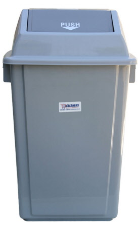 58L Swing top Tidy Bin Grey