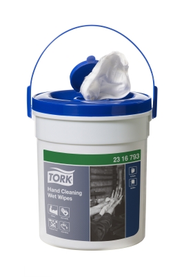 Tork Hand Cleaning Wet Wipes 72 wipes x 4 tubs - 288 Wipes