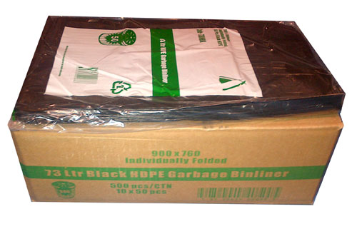 120 Litre Garbage Bags Black- Regular Duty