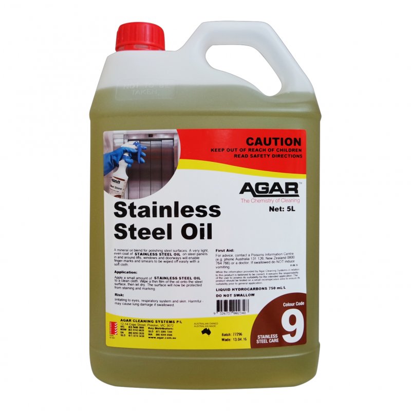 Agar Stainless Steel Oil 5L