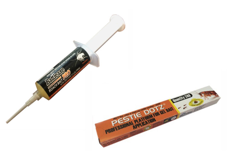 Battleaxe PRO Roach Bait Gel 20g and 24 Pestie Dotz