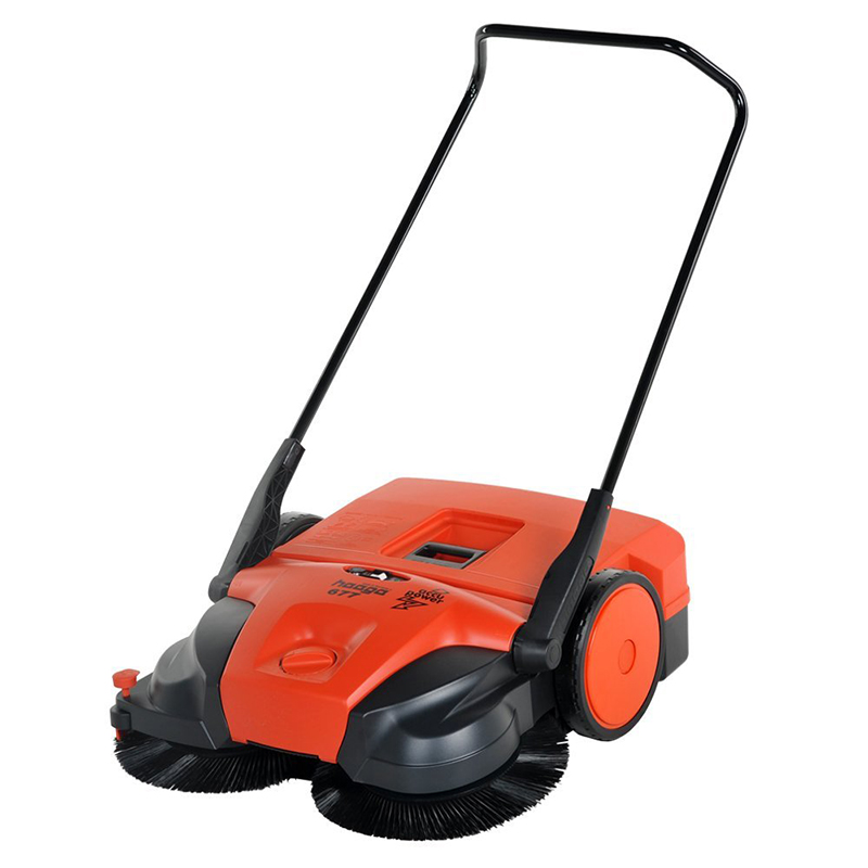 Haaga 677 Industrial Battery Powered Indoor and Outdoor Sweeper 