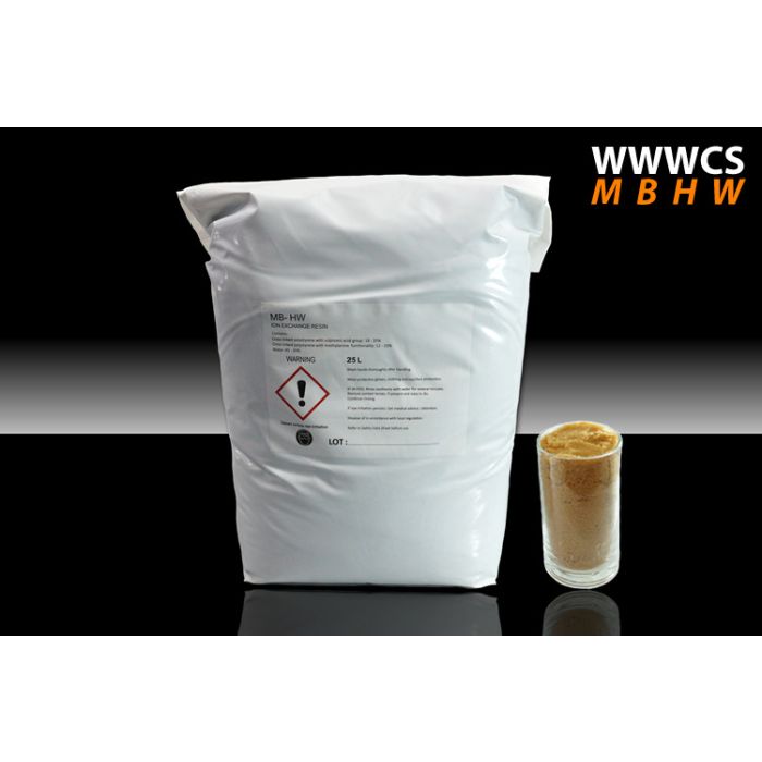 Water Fed Tulsion Hard Water Blend Resin 25L