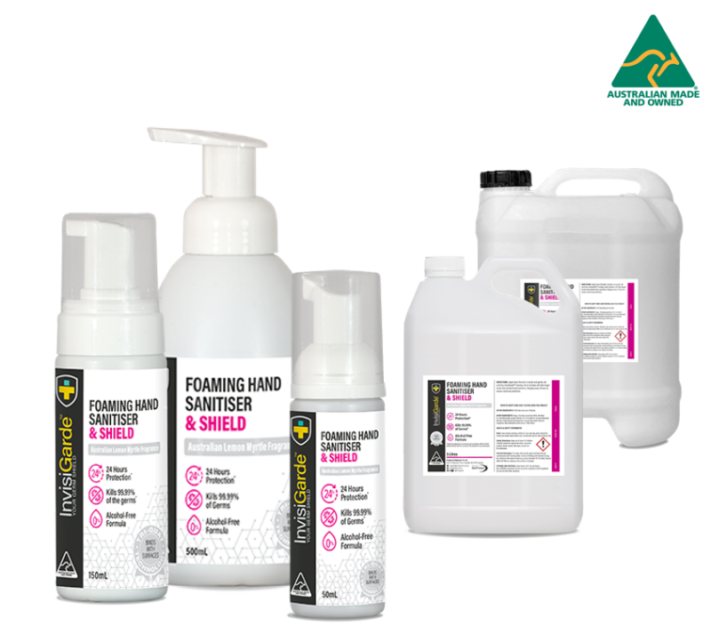 InvisiGarde Foaming Hand Sanitiser and Shield