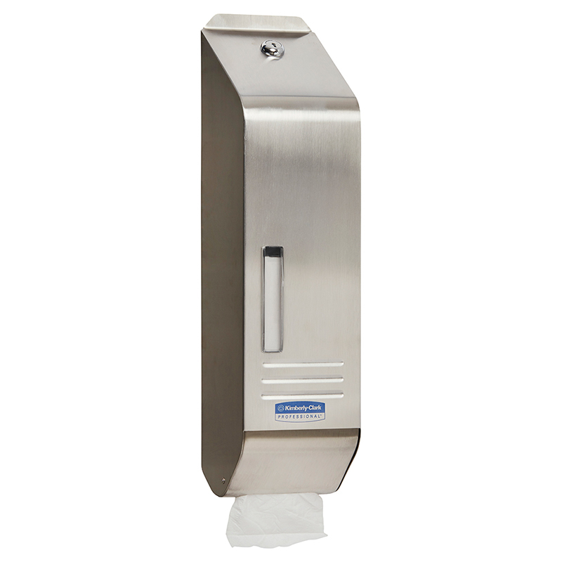 Kimberly-Clark Interleaved Toilet Tissue Dispenser Stainless Steel with Lock