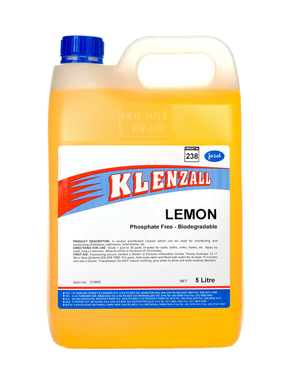 Jasol Klenzall Lemon Disinfectant Cleaner