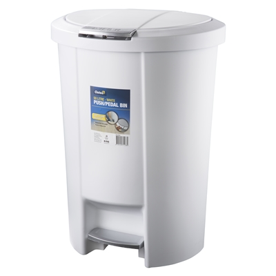 Oates Push Pedal Bin 50L with Oval Shape