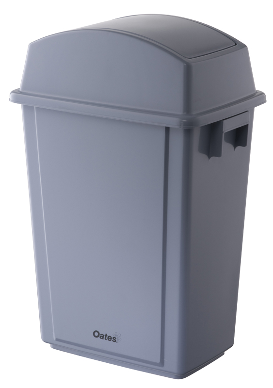 Oates 40L Slimline Swing Bin - Grey