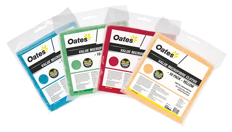 Oates Value Microfibre Cloths - Pack of 10