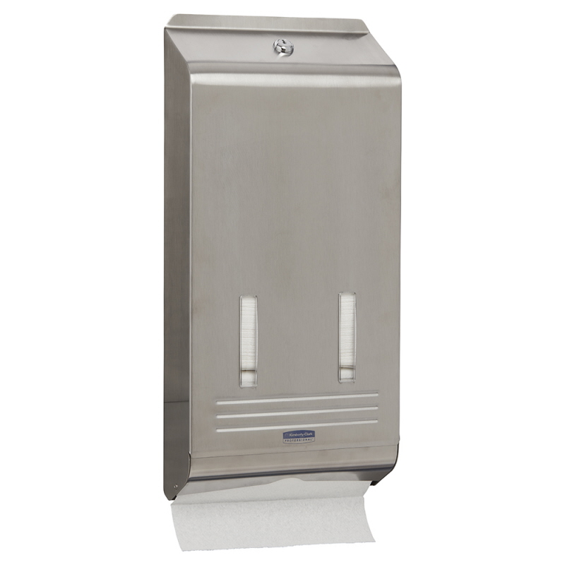 Kimberly-Clark® Dispenser - Stainless Steel Lockable Hand Towel Dispenser