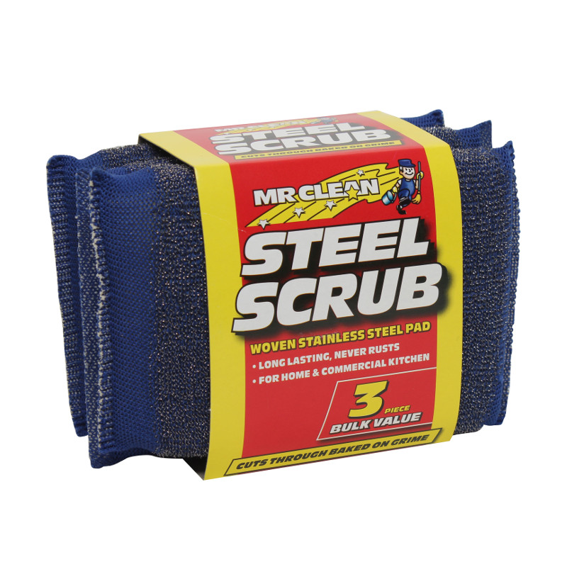 MR CLEAN Steel Scrub 3Pk