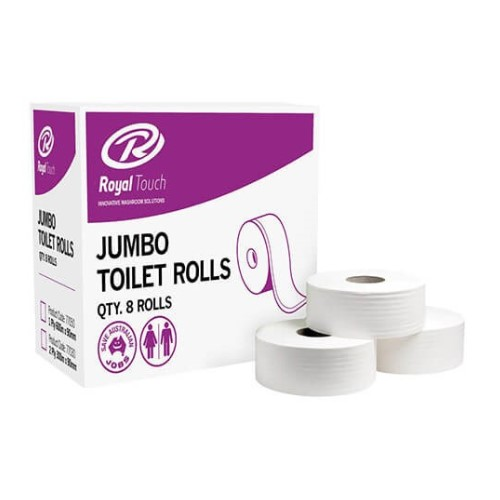 Royal Touch Toilet Paper Jumbo 1/PLY 500m 8/CTN