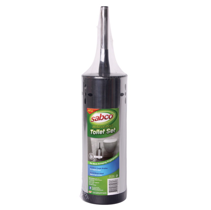 Sabco Stainless Steel Toilet Brush Set