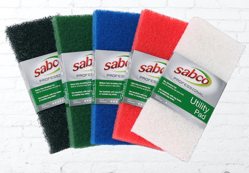 Sabco Utility Pads for Heavy Duty Scrubbing