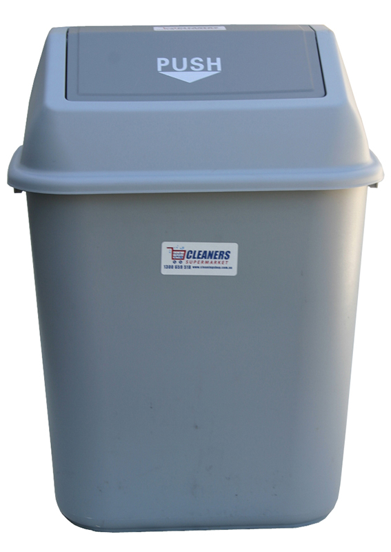 23L Swing Top Tidy Bin Grey