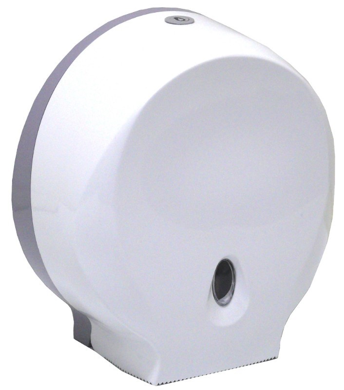 White Jumbo Toilet Roll Dispenser
