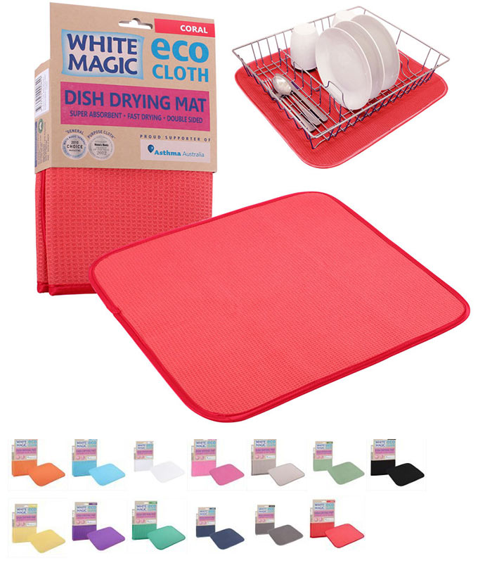White Magic Eco Cloth Dish Drying Mat