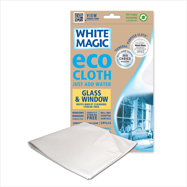 White Magic Microfibre Glass and Window Eco Cloth