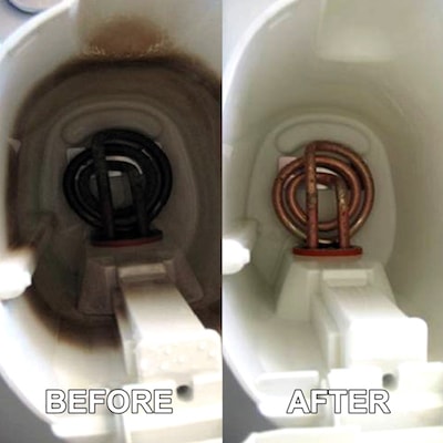 Magic Multi Use Descaler Before and After Use Image