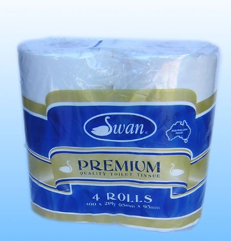 SWAN 2 PLY Premium Quality Toilet Tissue 400 sheet
