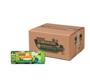 Envirostar Compostable Garbage Bags 36L 25 Rolls Ctn of 500