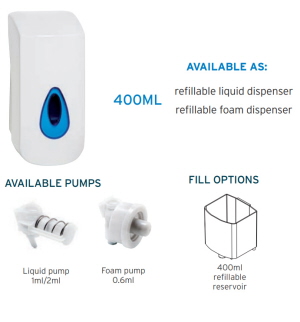 400ml Multi Purpose Modular Soap Dispenser