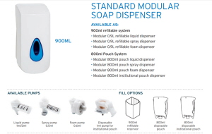 900ml Standard Modular Soap Dispensers