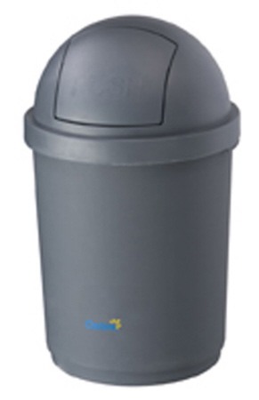 Domed Bin - Grey 28 Litre 