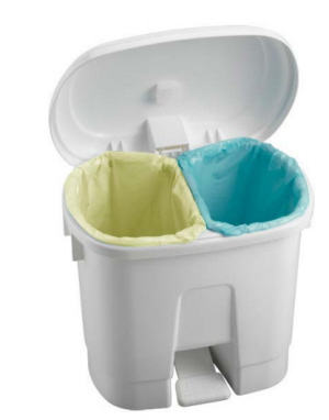 Cleaners Supermarket Pedal Bin 30L with Divider