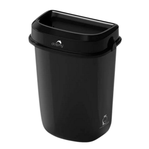 Dolphy Black Plaza Waster Bin 32L