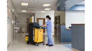 Rubbermaid High Security Janitorial Cleaning Cart