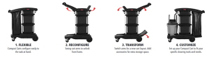 Rubbermaid Executive Janitorial High Security Cleaning Cart