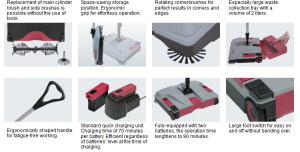 Medusa Battery Operated Sweeper Features
