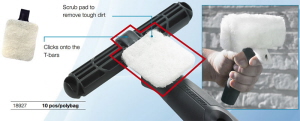 Moerman Click and Scrub Pad Features