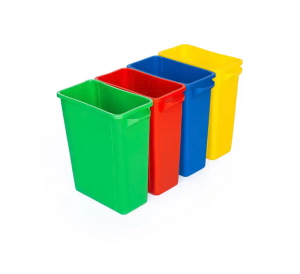 Multisort Recycling Bins 60L Coloured Bins
