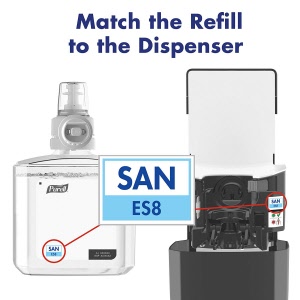 Purell ES8 Hand Sanitizer Touch-Free Dispenser Easy Match To Refill