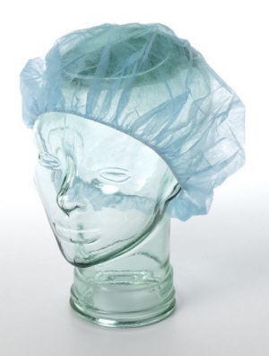 Round Disposable Polypropylene Medi Caps Blue