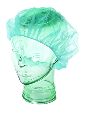 Round Disposable Polypropylene Medi Caps Green