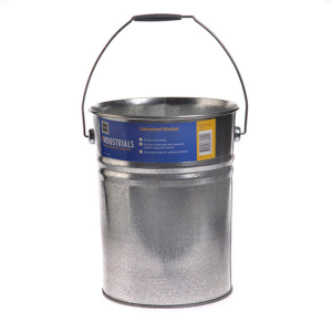 14L Galvanised Bucket with Wire Handle