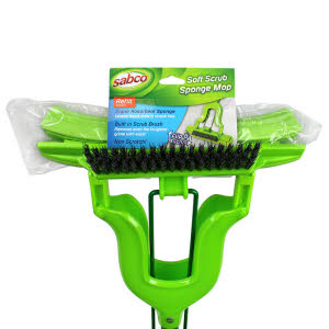 Sabco Soft Scrub Sponge Mop - Complete 