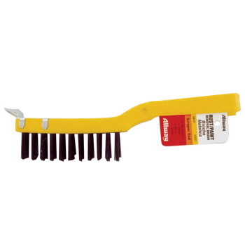 sb411 - wire brush with scraper