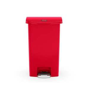 Choose Size and Colour: 50L Red Slim Jim Resin Front Step-On Containers
