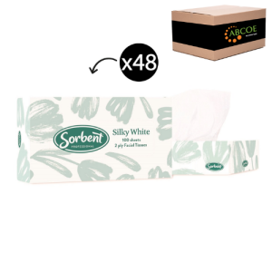 Sorbent Facial Tissues Silky White 2 Ply