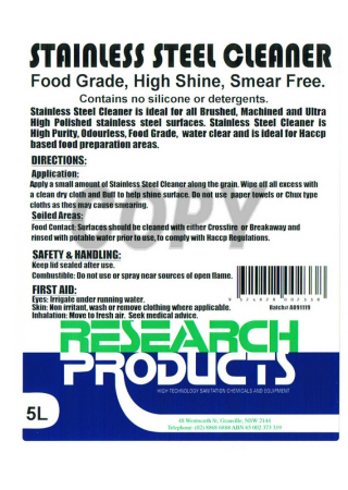 Stainless Steel Cleaner By Research Products