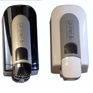Toilet Seat Sanitiser Dispenser White and Chrome