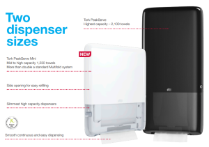 Tork Peakserve Continuous Multifold Hand Towel Dispensers
