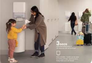 Tork Peakserve Continuous Multifold Hand Towel Dispensers in Use
