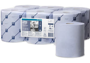 Option: Blue - JH473480 Tork Advanced Reflex Wiping Paper 1 Ply