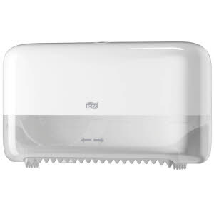 Tork Twin  Coreless Mid-Size Toilet Roll Dispenser
